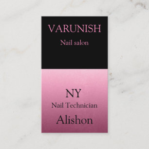 Cartão De Visita Esmalte moderno de na moda trendy chic