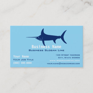 Cartão De Visita Espadim-Serra Personalizado / Pesca Esportiva Offs