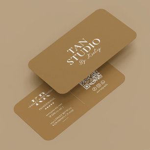 Cartão De Visita Especialista de bronzeamento do Ouro de bronzeador