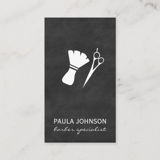 Cartão De Visita Especialista em barber (Frente)