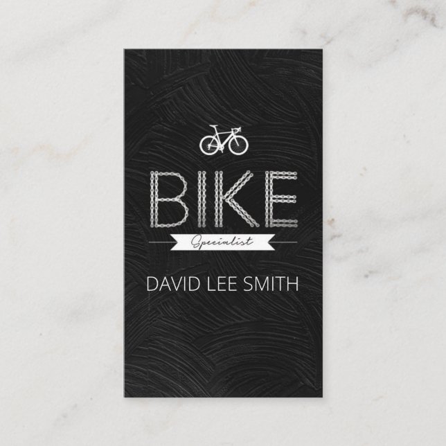 Cartão De Visita Especialista em bicicleta (Frente)