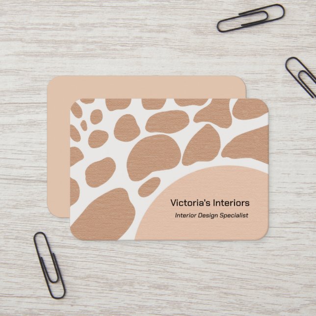 Cartão De Visita Especialista em Design Interior (Frente/Verso In Situ)