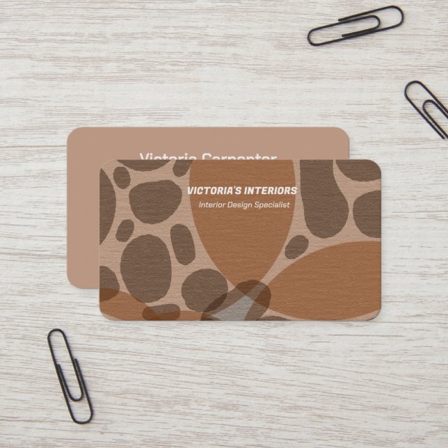 Cartão De Visita Especialista em Design Interior (Frente/Verso In Situ)