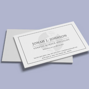 Cartão De Visita Especialista em genética  Gene mínimo Símbolo d