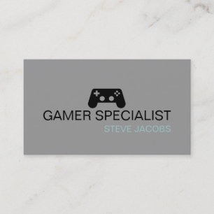 Cartão De Visita Especialista em Jogos de Vídeo Gamer