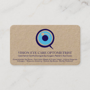 Cartão De Visita Especialista em Oftalmologia Clínico Oftalmologist