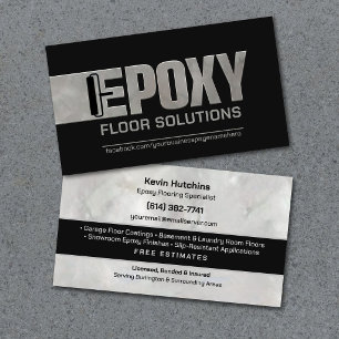 Cartão De Visita Especialista em Revestimento de Piso de Epoxy Mode