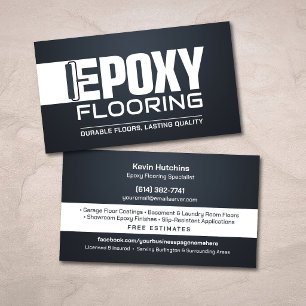 Cartão De Visita Especialista em Revestimento de Piso em Epóxi Mode