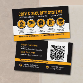 Cartão De Visita Especialista em Sistemas de Segurança & CCTV Moder