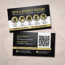 Cartão De Visita Especialista em Sistemas de Segurança & CCTV Moder