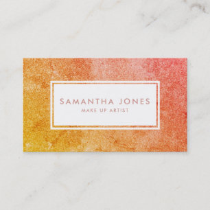 Cartão De Visita Espelho Laranja Amarelo Brilhante Rapariga Invóluc