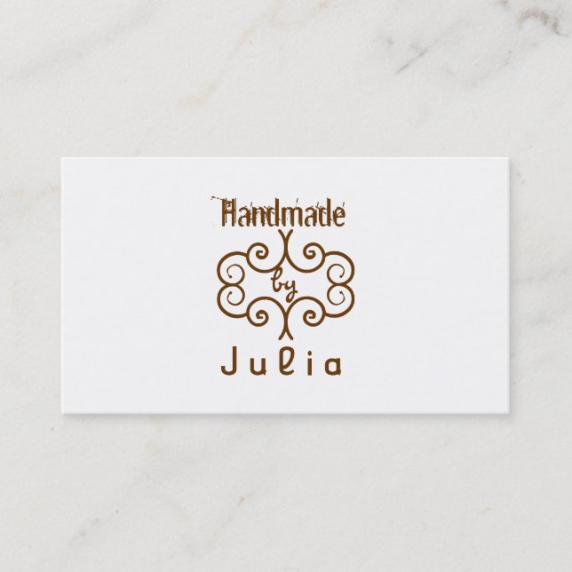 Cartão de visita esperto Handmade (Frente)