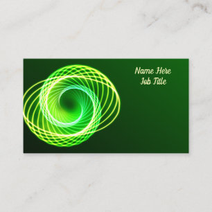 Cartão De Visita Espiral Verde Claro Personalizável