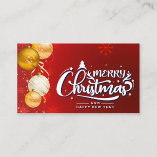 Cartão De Visita Espírito de Natal Mágico