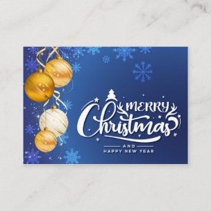 Cartão De Visita Espírito de Natal Mágico - Design de Férias Festiv