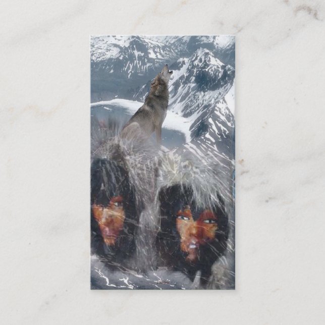 Cartão De Visita Espírito Nativo no Alasca (Frente)