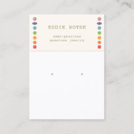 Cartão De Visita Espiritual 7 Chakra Earring Jewelry Display