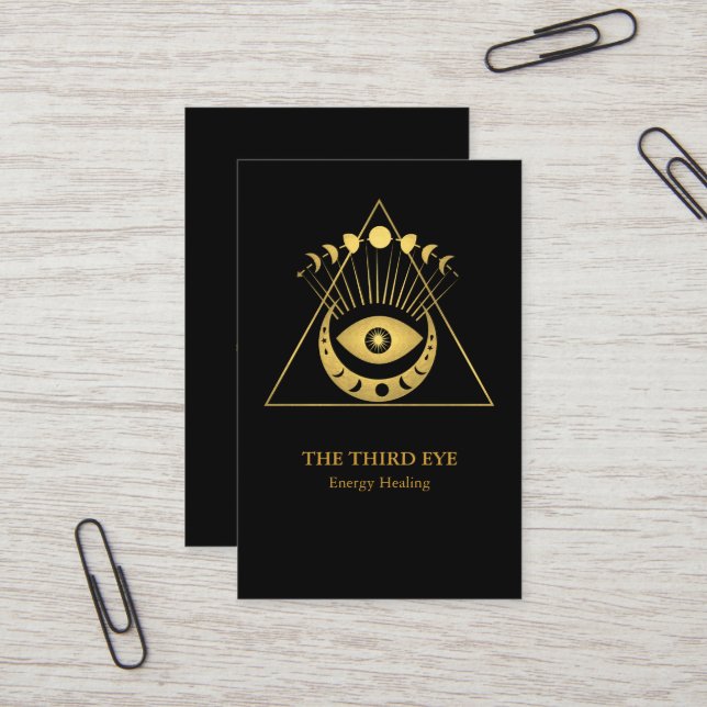 Cartão De Visita Espiritual Energie Heiler Reiki (Frente/Verso In Situ)