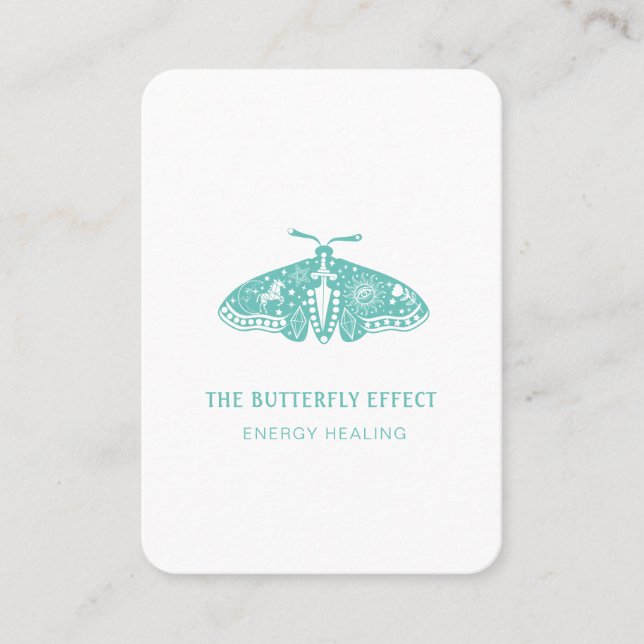 Cartão De Visita Espiritual Energie Heiler Reiki (Frente)