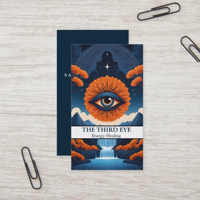 Cartão De Visita Espiritual Energie Heiler Reiki (Frente/Verso In Situ)