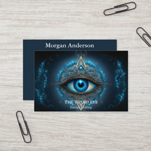 Cartão De Visita Espiritual Energie Heiler Reiki (Frente/Verso In Situ)