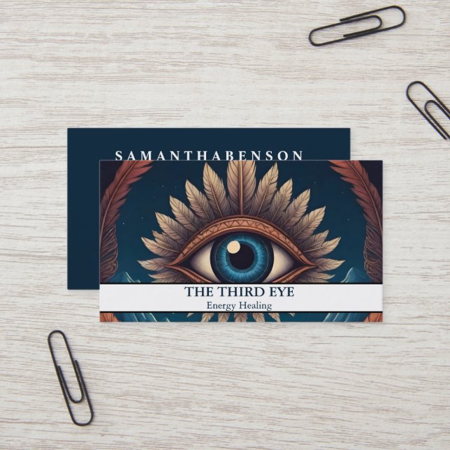 Cartão De Visita Espiritual Energie Heiler Reiki (Frente/Verso In Situ)