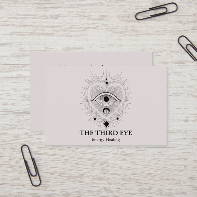 Cartão De Visita Espiritual Energie Heiler Reiki (Frente/Verso In Situ)