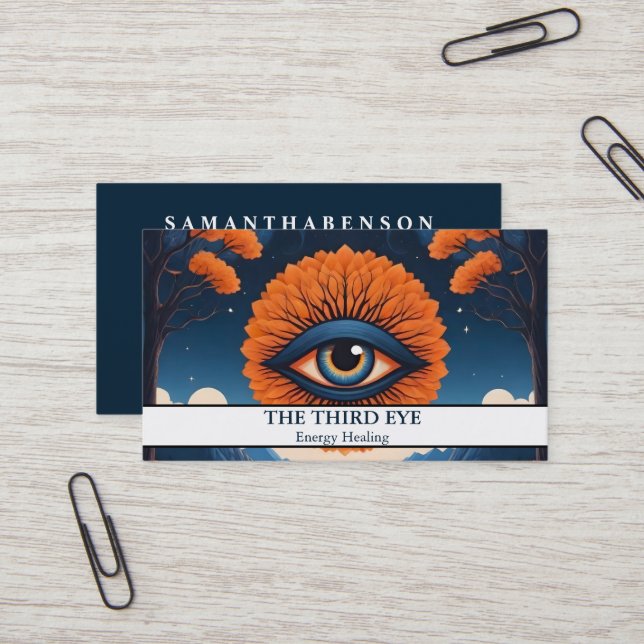 Cartão De Visita Espiritual Energie Heiler Reiki (Frente/Verso In Situ)