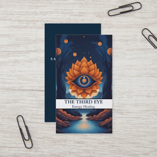 Cartão De Visita Espiritual Energie Heiler Reiki (Frente/Verso In Situ)