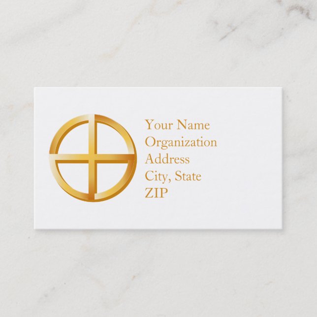 Cartão De Visita Espiritualidade nativa de 3,5" x 2,0" (Frente)