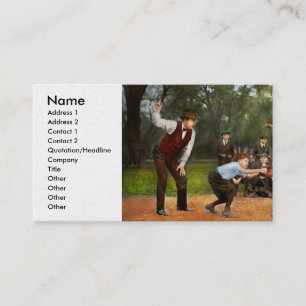 Cartão De Visita Esporte - Baseball - Golpe 1 1921