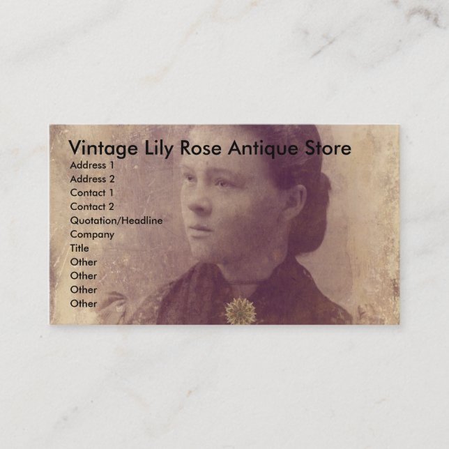 Cartão De Visita Esquecido (Frente)