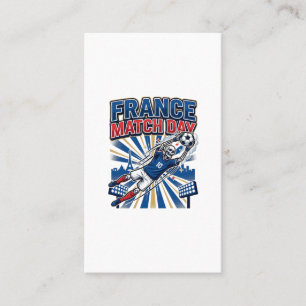 Cartão De Visita Esqueleto do Dia da Partida da França Striker Nati
