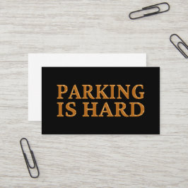 Cartão De Visita Estacionamento É Duro - Estacionamento Incorreto
