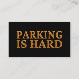 Cartão De Visita Estacionamento É Duro - Estacionamento Incorreto