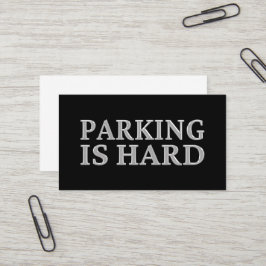 Cartão De Visita Estacionamento É Duro - Estacionamento Incorreto