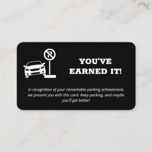 Cartão De Visita Estacionamento Incorreto