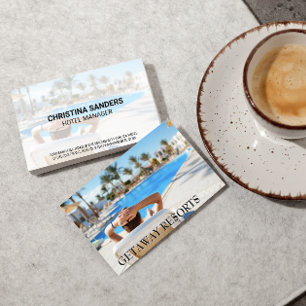 Cartão De Visita estância de Hotel  Pólvora 