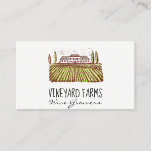 Cartão De Visita Estância De Vinhos Tripas de vinho
