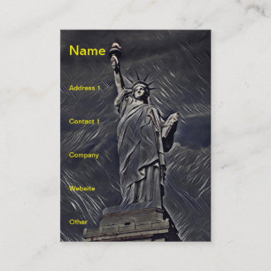 Cartão De Visita Estátua da Liberdade