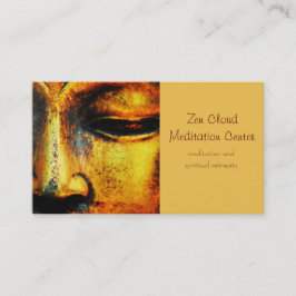 Cartão De Visita Estátua de Bronze ouro da Face Buda