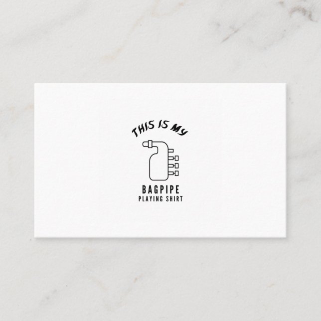 Cartão De Visita Este é o meu Bagpipe (Frente)