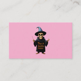 Cartão De Visita Este É O Meu Fato Perfeito De Dia de as Bruxas eng