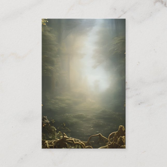 Cartão De Visita Estética da Imaginação Encantada de Beleza F (Frente)