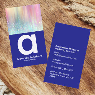 Cartão De Visita Estética de Arco-Íris Suave de Marcas