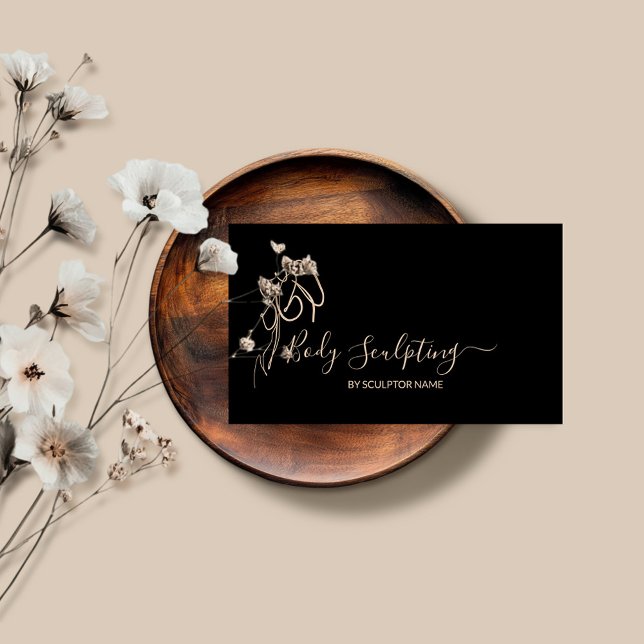 Cartão De Visita Estética de contorno do corpo (Criador carregado)