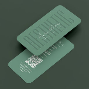 Cartão De Visita Estética moderna - Estética Cosmética - Teal Beaut