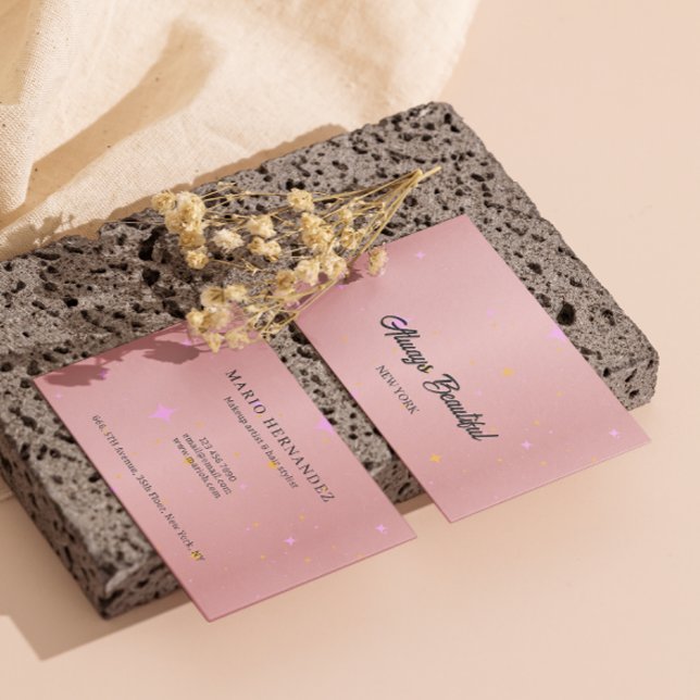 Cartão De Visita Esteticista de Caligrafia de Script de Assinatura  (Elegant Signature Script Calligraphy Esthetician Business Card)