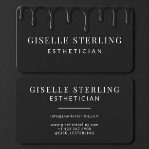 Cartão De Visita Esteticista Preto