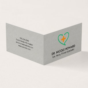 Cartão De Visita Estetoscópio de Medicina   Saúde   Médico